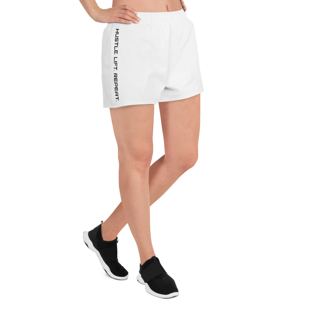 "Hustle. Lift. Repeat." Athletic Shorts