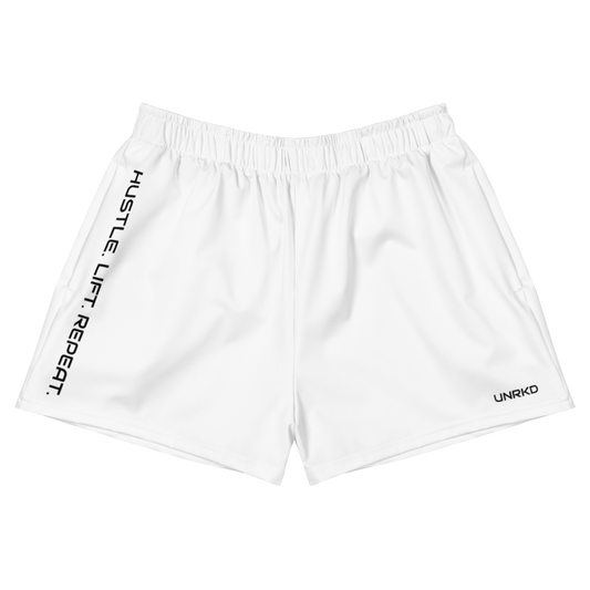 "Hustle. Lift. Repeat." Athletic Shorts